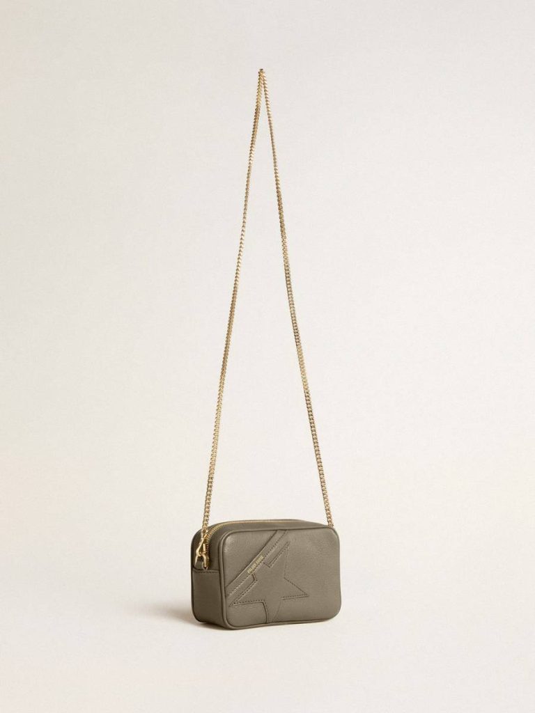 Crossbody Bags Mini Star Bag In Sage-Green Leather With Tone-On-Tone Star Sage Green Golden Goose Women - 3