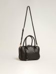 Crossbody Bags Women Golden Goose Black Vita Bag In Smooth Black Leather With Gold Details - 4