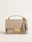 Crossbody Bags Women Golden Goose Venezia Bag In Beige Boarded Leather With Gold Details Beige - 5