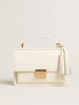Crossbody Bags Women Venezia Bag In Butter-Colored Boarded Leather With Gold Details Butter Golden Goose - 5