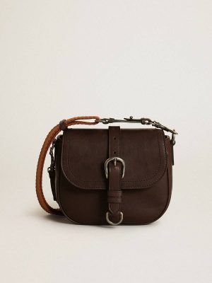 Crossbody Bags Women's Francis Bag Small In Dark Brown Leather Golden Goose Dark Brown Women - 1