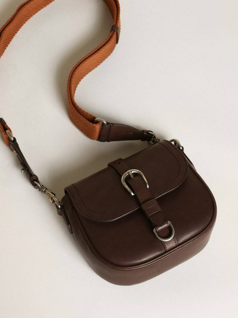 Crossbody Bags Women's Francis Bag Small In Dark Brown Leather Golden Goose Dark Brown Women - 5