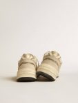 Dad-Star Dad-Star In Pearl Mesh And Suede With Platinum Leather Star And Heel Tab Women Golden Goose - 4
