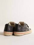 Dark Blue Golden Goose V-Star Ltd In Blue Leather With Silver Metallic Leather Star V-Star Men - 4