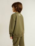 Dark Green Kids Golden Goose Topwear Selection (4-12 Years) Boys' Dark Green Sweatshirt With White Maxi Star On The Front - 5