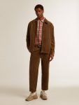 Dark Olive Men's Dark Olive Corduroy Pants Men Golden Goose Jeans & Pants - 3