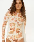 Desert Dreams Long Sleeve Zip Through Rash Guard Rash Guards Women Rip Curl - 1