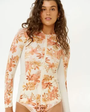 Desert Dreams Long Sleeve Zip Through Rash Guard Rash Guards Women Rip Curl - 1