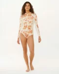 Desert Dreams Long Sleeve Zip Through Rash Guard Rash Guards Women Rip Curl - 4