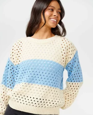Desert Dreams Stripe Knit Rip Curl Sweaters Women - 1