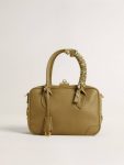 Dove-Gray Braided Fabric Charm With Brass Chain Women Bag Accessories Golden Goose - 3