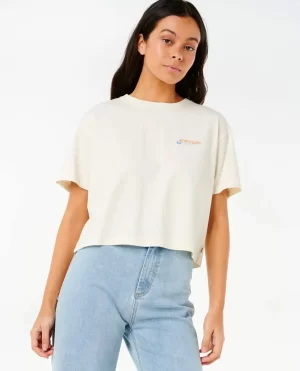 Dune Dancer Crop Tee Rip Curl Tees & Tanks Women - 1