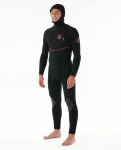 E7 Flashbomb Fusion 5/4 Hood Zip Free Fullsuit Wetsuit Men Fullsuits Rip Curl - 2