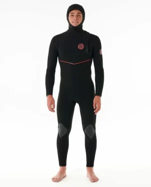 E7 Flashbomb Fusion 5/4 Hood Zip Free Fullsuit Wetsuit Men Fullsuits Rip Curl - 1