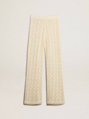 Ecru Jeans & Pants Women's Ecru-Colored Pants Golden Goose Women - 1