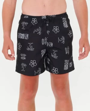 Evolution Motif Volley Boardshorts Kids Boardshorts Rip Curl - 1