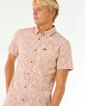 Floral Reef Short Sleeve Shirt Rip Curl Men Shirts & Flannels - 1