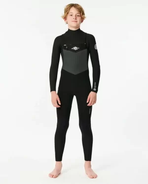 Fullsuits Kids Junior Dawn Patrol Chest Zip 3/2 Wetsuit Rip Curl - 1