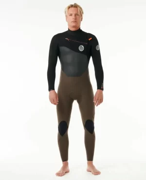 Fullsuits Rip Curl Men E7 Flashbomb 4/3 Chest Zip Wetsuit - 1