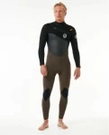 Fullsuits Rip Curl Men E7 Flashbomb 4/3 Chest Zip Wetsuit - 4