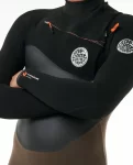 Fullsuits Rip Curl Men E7 Flashbomb 4/3 Chest Zip Wetsuit - 5