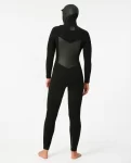 Fullsuits Women Rip Curl Women's Flashbomb 5/4 Hooded Chest Zip Fullsuit Wetsuit - 3