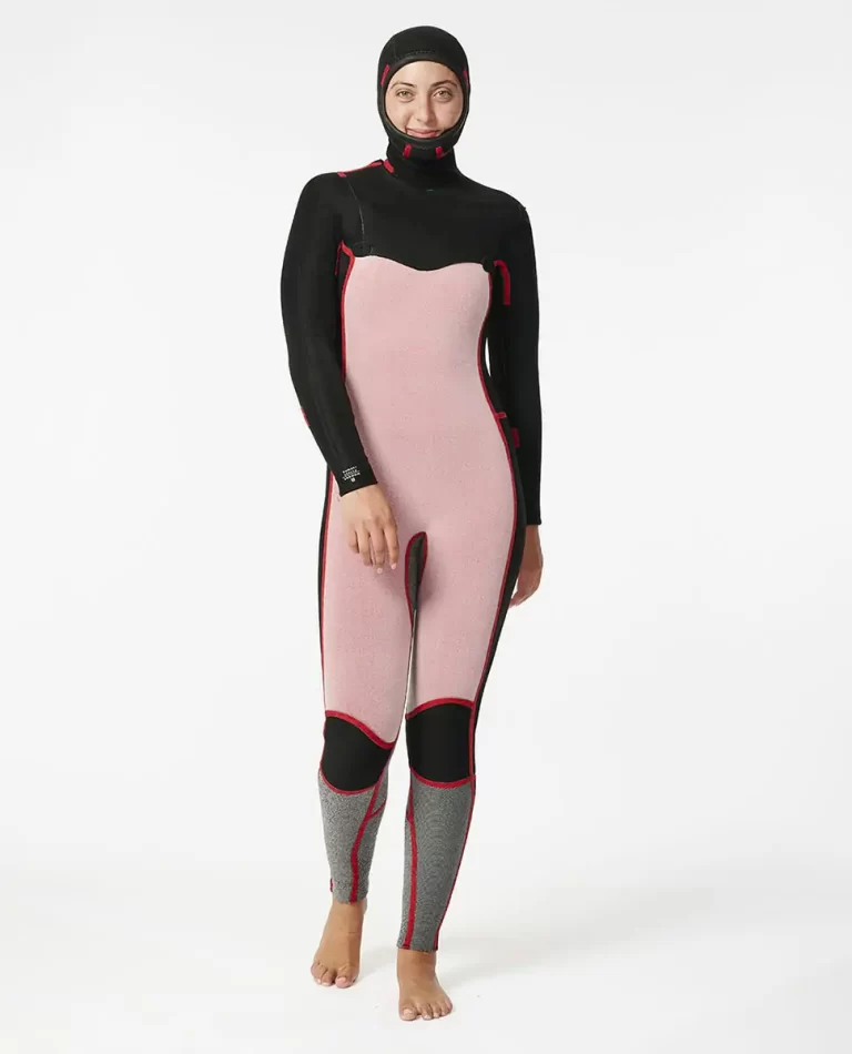 Fullsuits Women's Dawn Patrol 5/4 Hooded Chest Zip Fullsuit Wetsuit Women Rip Curl - 4