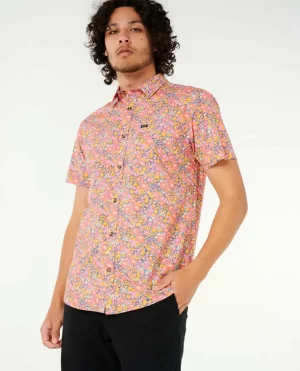 Fun Times Ditsy Short Sleeve Shirt Men Rip Curl Shirts & Flannels - 1