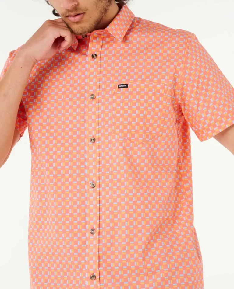 Fun Times Ditsy Short Sleeve Shirt Rip Curl Men Shirts & Flannels - 5