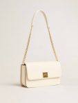 Gioia Bag In Butter-Colored Boarded Leather With Gold Details Butter Crossbody Bags Golden Goose Women - 2