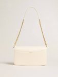 Gioia Bag In Butter-Colored Boarded Leather With Gold Details Butter Crossbody Bags Golden Goose Women - 4