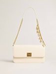 Gioia Bag In Butter-Colored Boarded Leather With Gold Details Butter Crossbody Bags Golden Goose Women - 5