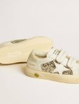 Girls (4-10 Years) Kids May School Young In Glitter With Leather Star And Suede Heel Tab Golden Goose - 3