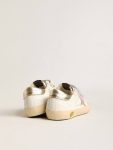 Girls (4-10 Years) Young Old School In Leather With Metallic Peach Leather Star Kids Golden Goose - 4