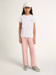 Girls’ White T-Shirt With Pink Glitter Logo And Maxi Star Kids Topwear Selection (4-12 Years) White Golden Goose - 2
