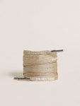 Gold Gold-Colored Lurex Laces With Contrasting White Logo Laces Golden Goose Women - 1