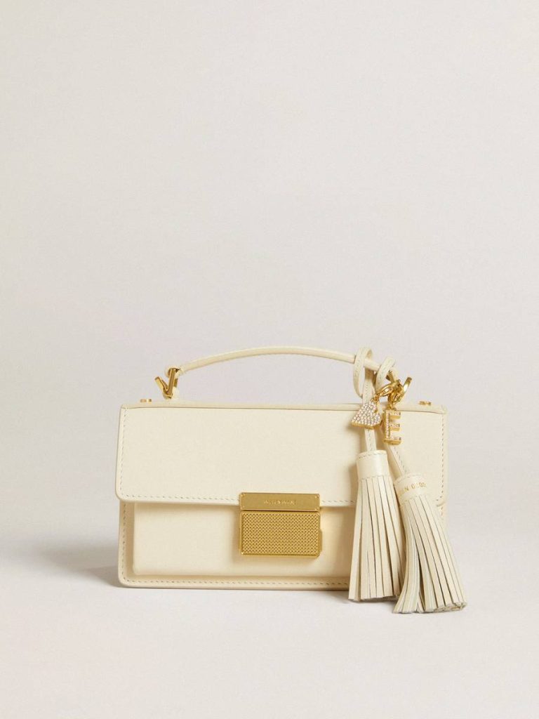 Gold Golden Goose Women Bag Accessories Letter E Charm In Gold-Colored Brass With Crystals - 5