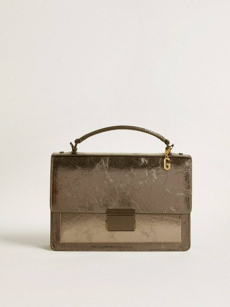 Gold Letter G Charm In Gold-Colored Brass With Crystals Women Golden Goose Bag Accessories - 4