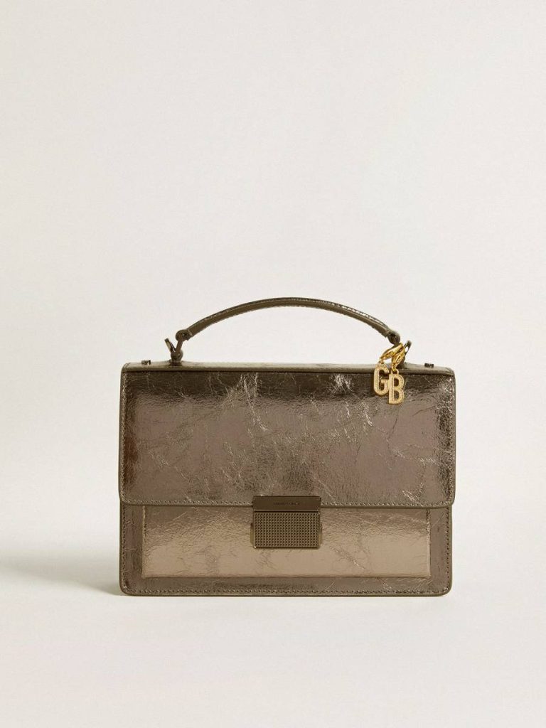 Gold Letter G Charm In Gold-Colored Brass With Crystals Women Golden Goose Bag Accessories - 5