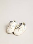 Golden Goose Baby Old School With Suede Star And Light Blue Leather Heel Tab Kids Newborns - 2