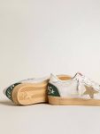 Golden Goose Ball Star Ball Star Ltd In White Crackle Leather And Mesh With Suede Star Men - 3