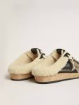 Golden Goose Ball Star Ball Star Sabots In Nappa With Platinum Star And Shearling Lining Women - 4