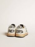 Golden Goose Ball Star Junior In Nappa With Silver Glitter Star And Heel Tab Kids Little Girls (1-3 Years) - 4