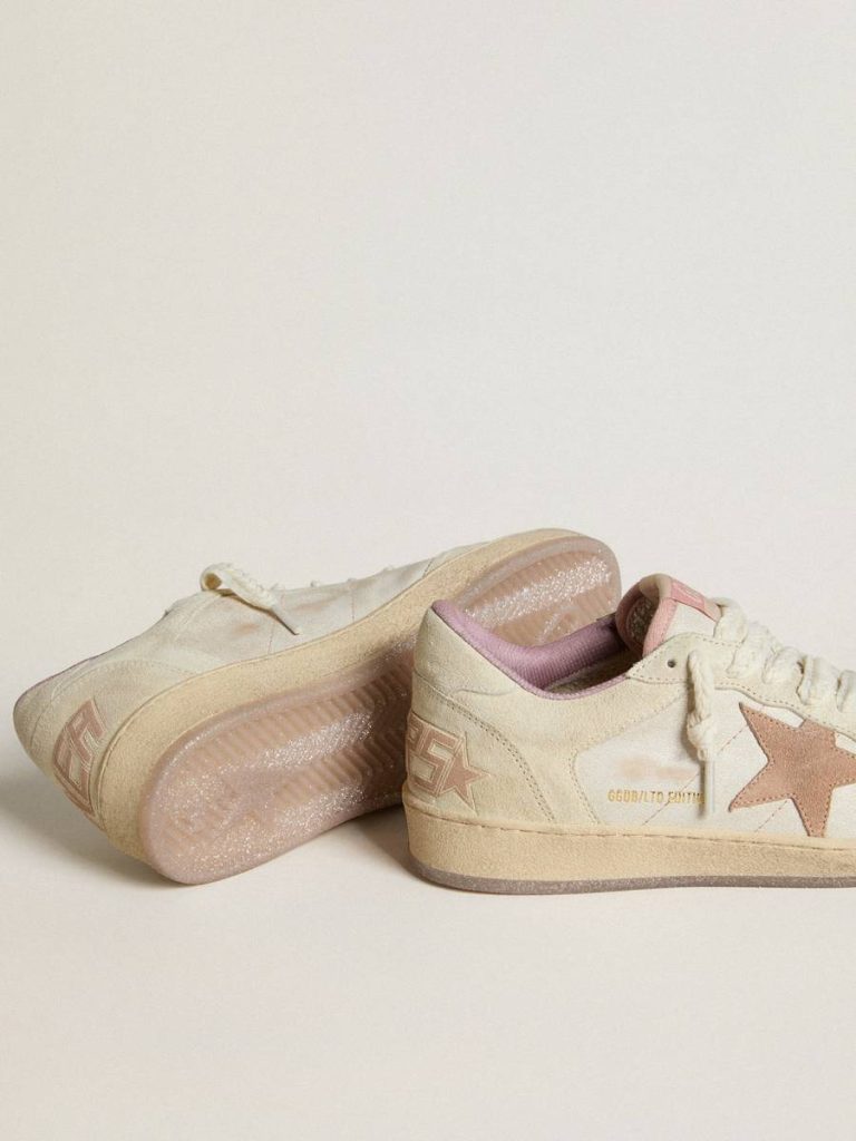 Golden Goose Ball Star Ltd In Leather And Suede With Suede Star And Heel Tab Ball Star Women - 3