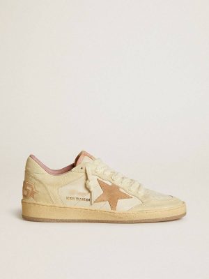 Golden Goose Ball Star Ltd In Leather And Suede With Suede Star And Heel Tab Ball Star Women - 1