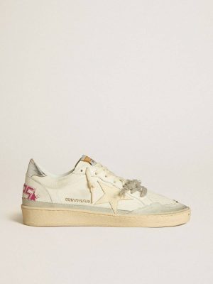 Golden Goose Ball Star Ltd In Nappa Leather With Leather Star And Metallic Leather Heel Tab Ball Star Women - 1