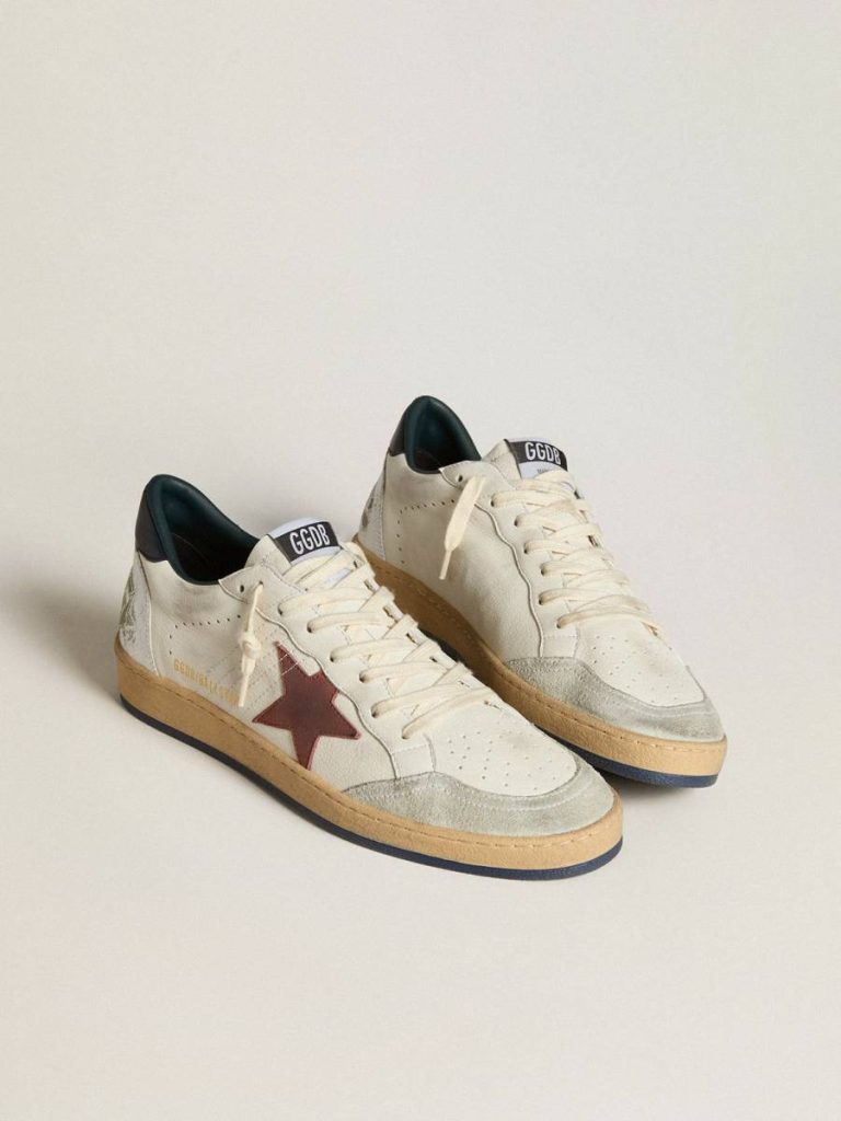 Golden Goose Ball Star Men Ball Star In Nappa With Brown Nubuck Star And Nappa Heel Tab - 2
