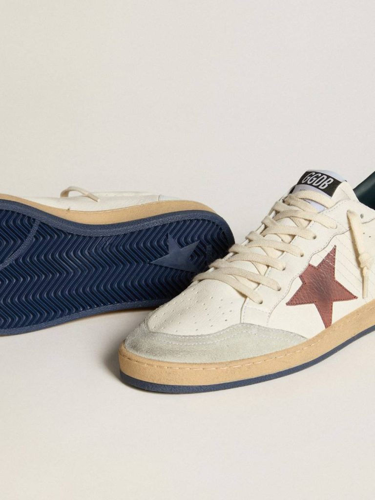 Golden Goose Ball Star Men Ball Star In Nappa With Brown Nubuck Star And Nappa Heel Tab - 3