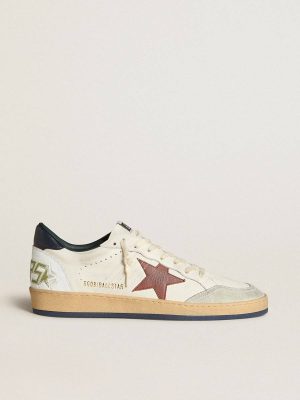 Golden Goose Ball Star Men Ball Star In Nappa With Brown Nubuck Star And Nappa Heel Tab - 1