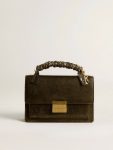 Golden Goose Black Braided Fabric Charm With Brass Chain Bag Accessories Women - 4